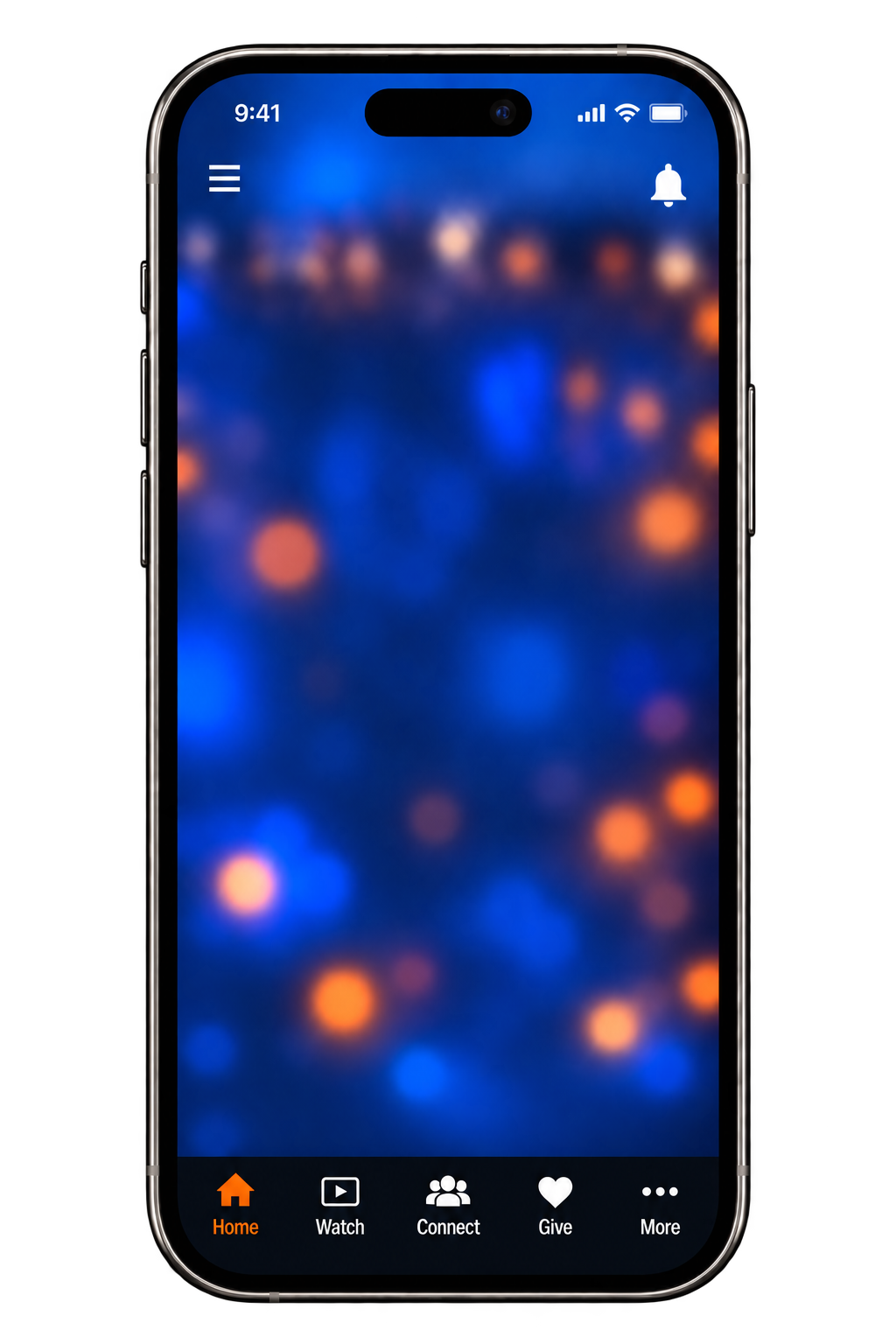 Interactive Bluefire church app phone